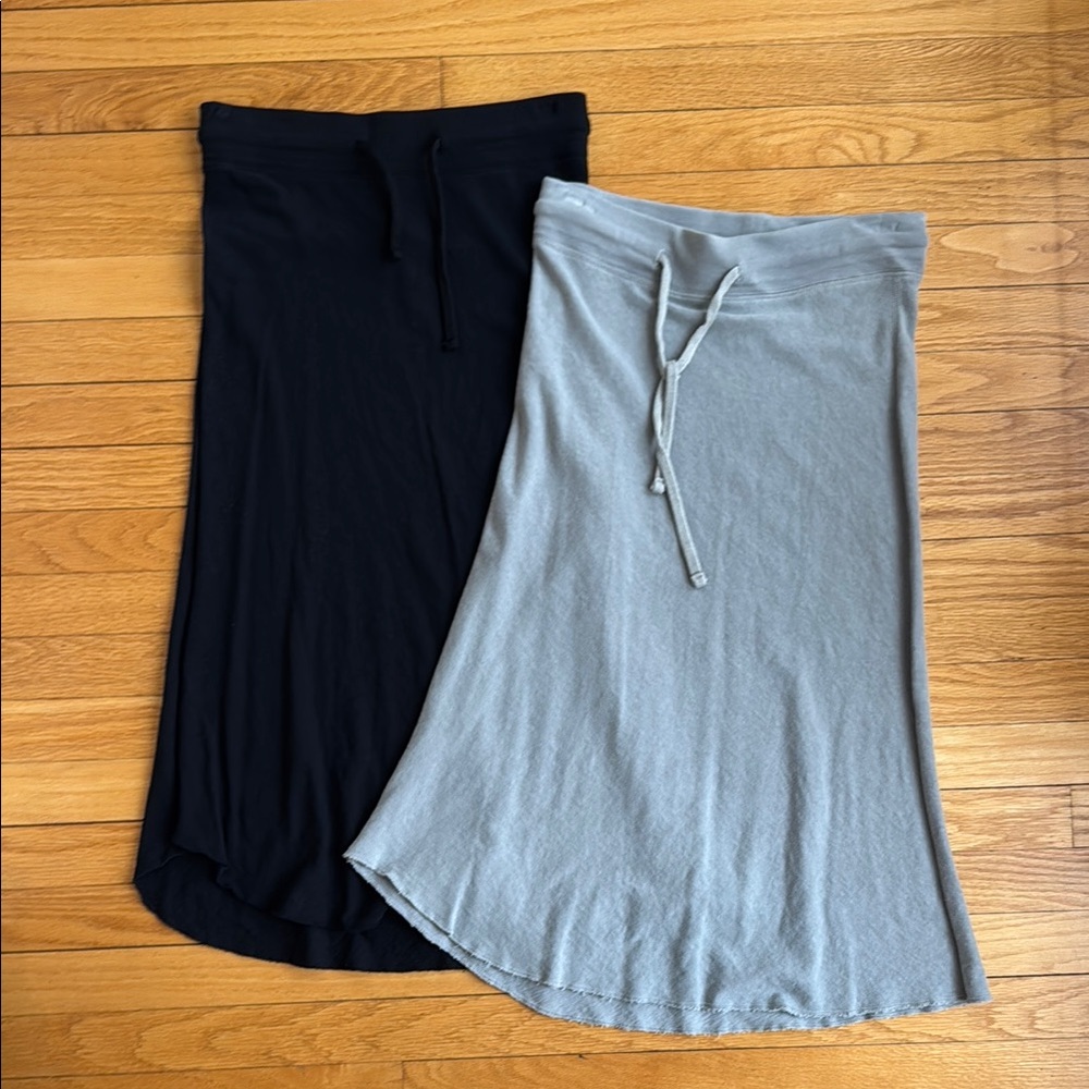 Stylish Black and Gray Women's Skirt Set